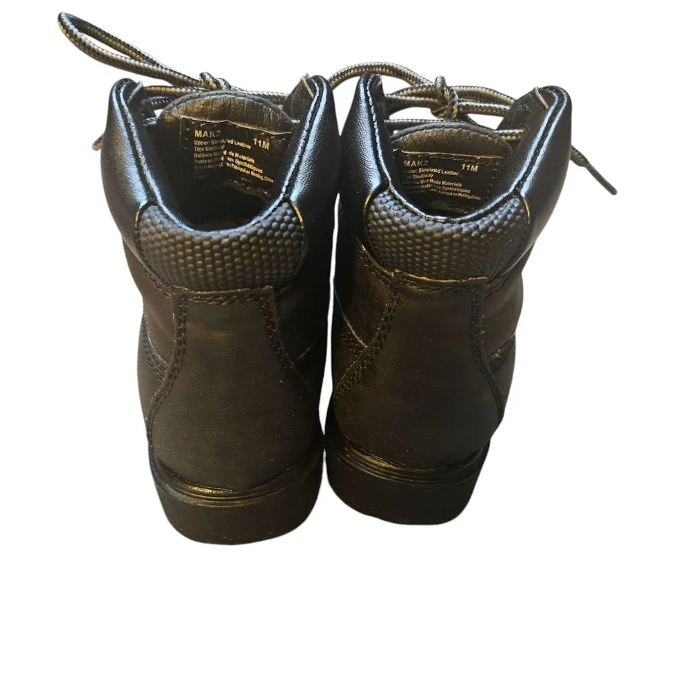 Deer Stags Kids' 11 Mak2 Black Waterproof Work Boot